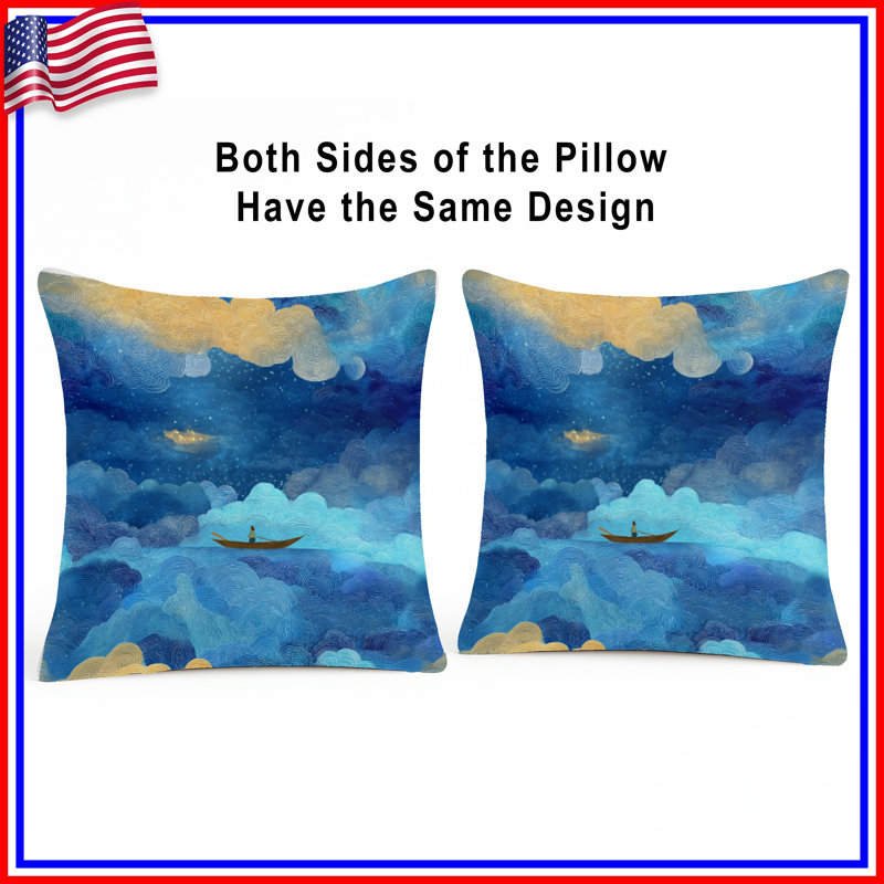 Coussin Starry Sky, 16 x 16 inches