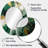 Green And Gold Liquid Magic I - Green Modern Oval Wall Mirror-579771378
