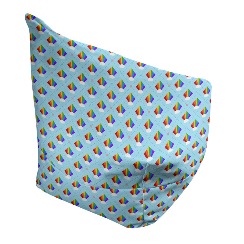 Kitterman Bean Bag, 27" H x 30" W x 25" D, Bean Bag Cover