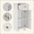 Compact Bathroom Storage Cabinet – 1 Drawer & Adjustable Shelf, Anti-Tip for Bathroom/Living Room
