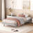 Modern Design Twin Size Floating Platform Bed Frame-117047320-117047319