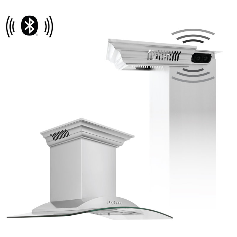 30" 400 CFM Ducted Wall Mount Range Hood in Stainless Steel, 30"