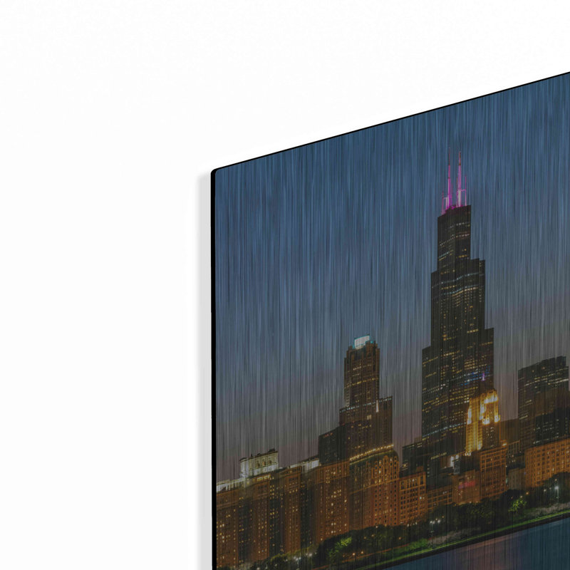 «Good Night Chicago Crop» par AKG, H 24 po x l 36 po
