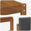  Ensemble de canapé 5 pièces en bois d'acacia naturel et anthracite massif