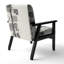 Fauteuil d'appoint rembourré «Gunveig - Glam Dancing Shape IV»