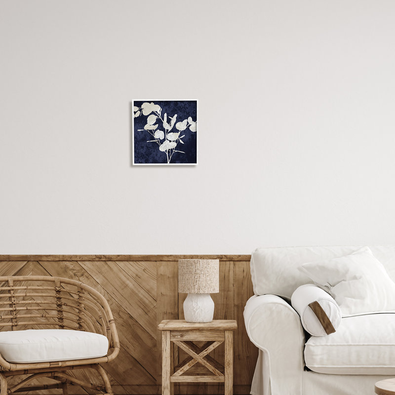 «Abstract Plant Leaves Modern Botanical Shapes» par Danielle Carson - cadre flottant, impression sur toile