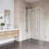 Winslow 46" W x 35" D x 74" H Sliding Frameless Shower Enclosure with 3/8  Clear Glass