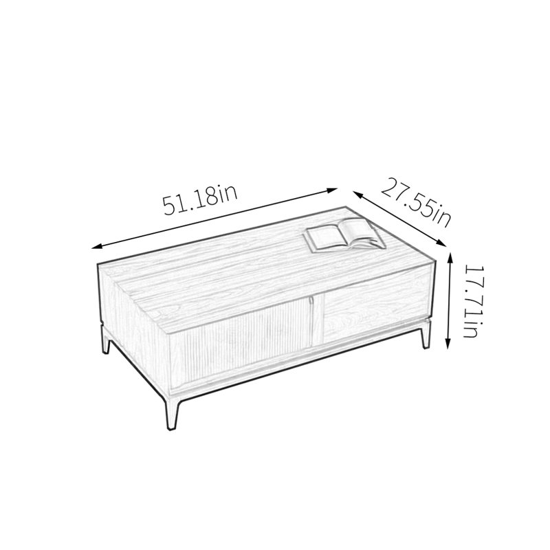 table basse en noyer de style antique