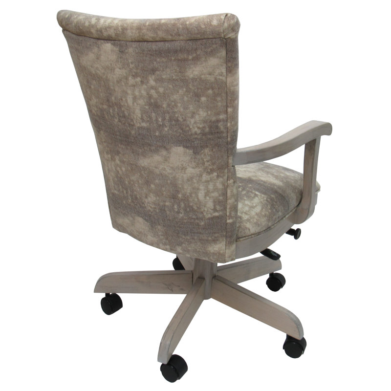 Chaise avec accoudoirs en brun