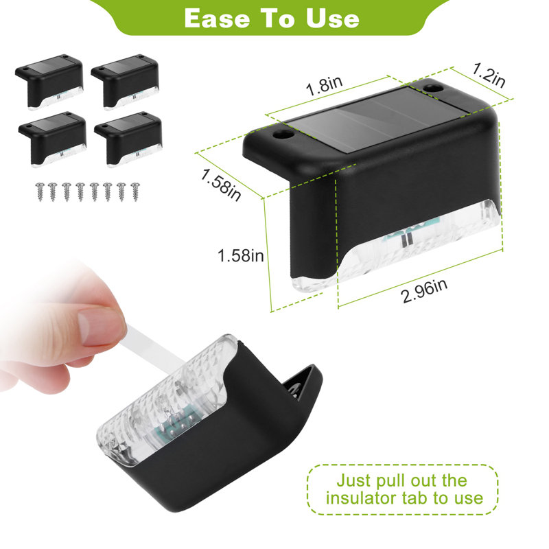 Solar Powered Integrated LED Deck Light Kit