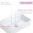 20 Inch Rectangular Drop-In Bathroom Sink, White Glossy Ceramic Vanity Sink with Overflow, Modern Design for Bathroom Vanity, Easy to Clean, Faucet Not Included