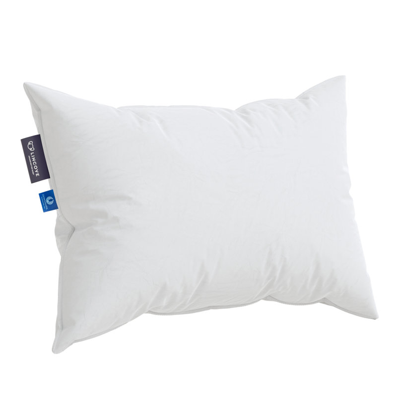 Lincove Cloud Canadian Down Luxury Sleeping Pillow - Medium Support for Side & Back Sleepers - 625 Fill Power - 100% Cotton Shell