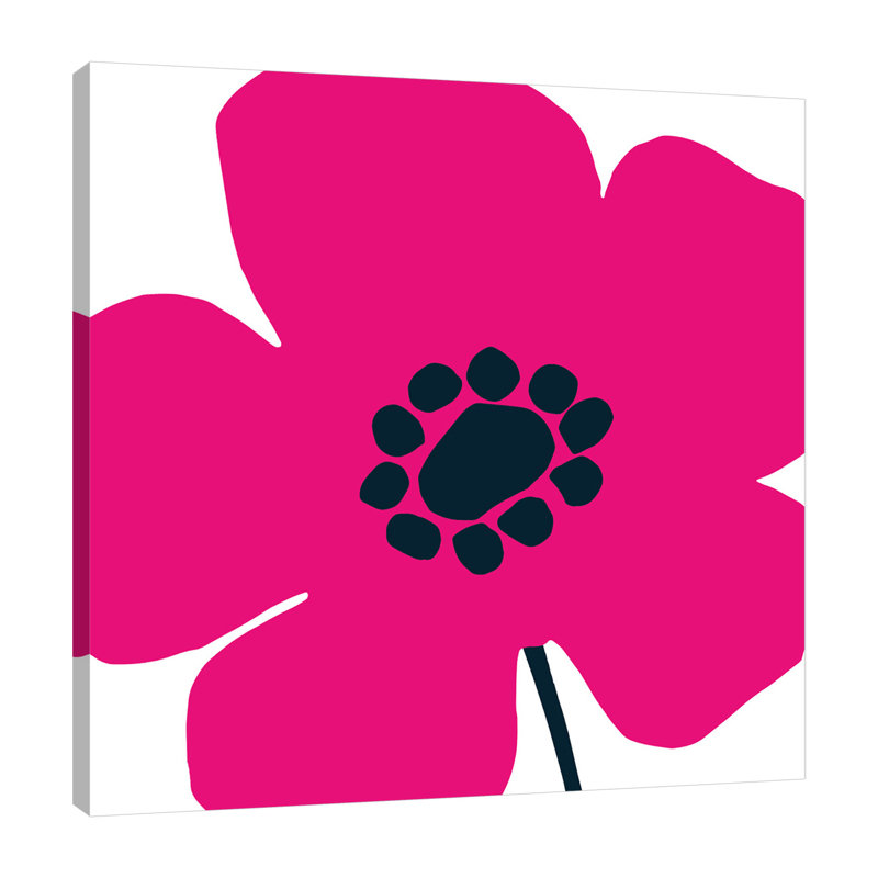 «Pop Art Floral IV» par Wild Apple Portfolio - impression sur toile tendue, H 24 po x l 24 po x P 1,5 po