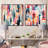Cityscape Lines Striped Pattern - Abstract Shapes Square Collage Set Of 2-101861949-101861959