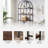 Nitya 5-tier Bookshelf, Tall Arched Bookcase For Office, Bedroom, Living Room, Easy Assembly