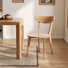 100% Solid Oak 17.7"H Side Chairs