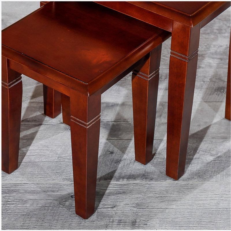 3-Piece Nesting Table Set, Cherry