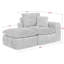 Canapé modulaire moderne de 107 pouces avec méridienne réversible Boucle avec confort réversible, assise profonde, flexibilité modulaire et conception sans assemblage.-143251358