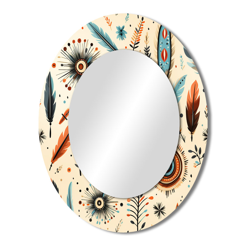 Motif bohème beige rétro nomade Ii Boho, H 43 po x l 33 po