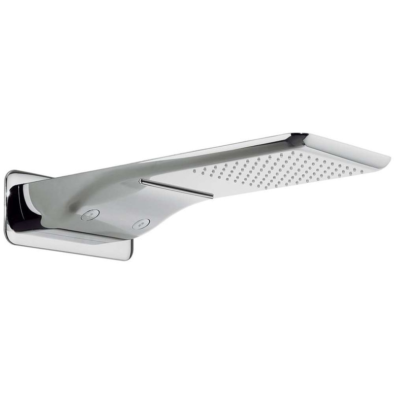 Pisa Chrome Body Jets Rainfall Thermostatic Shower System with Handheld Shower