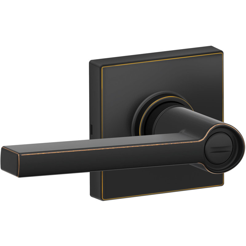Door Lever with Square Rosette