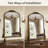 Retro Engraved Bathroom Mirror, Arched Wall Mirror-1422622041-1422622043
