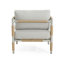 Fauteuil d'extérieur en aluminium avec coussins épais