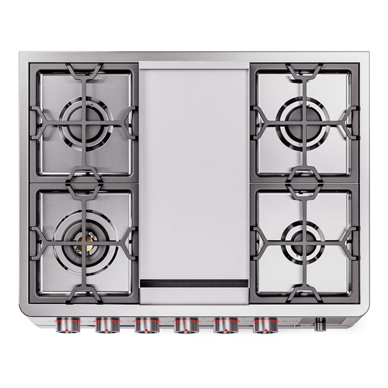 ILVE Panoramagic 36 in Dual Fuel Range, Liquid Propane