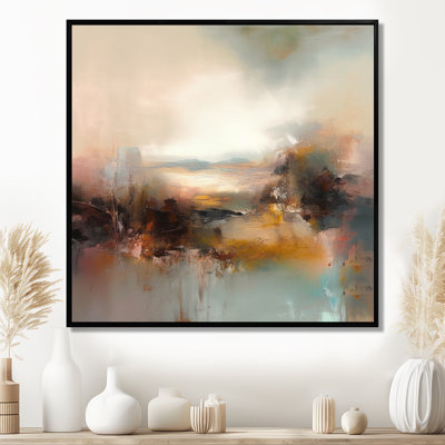 «Brown Abstracted Nature III», art mural abstrait