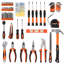 236 Piece Auto & Household Socket Wrench Hand Tool Kit, High-Strength Steel Tools with Black Blow-Molded Plastic Storage Case, 47x37x10cm, Net Weight 7kg