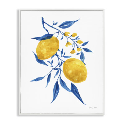 «Lemons with Leaves», art giclée par Yvette St. Amant