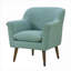 Fauteuil surdimensionné en tissu tissé de salon par Mid-Century