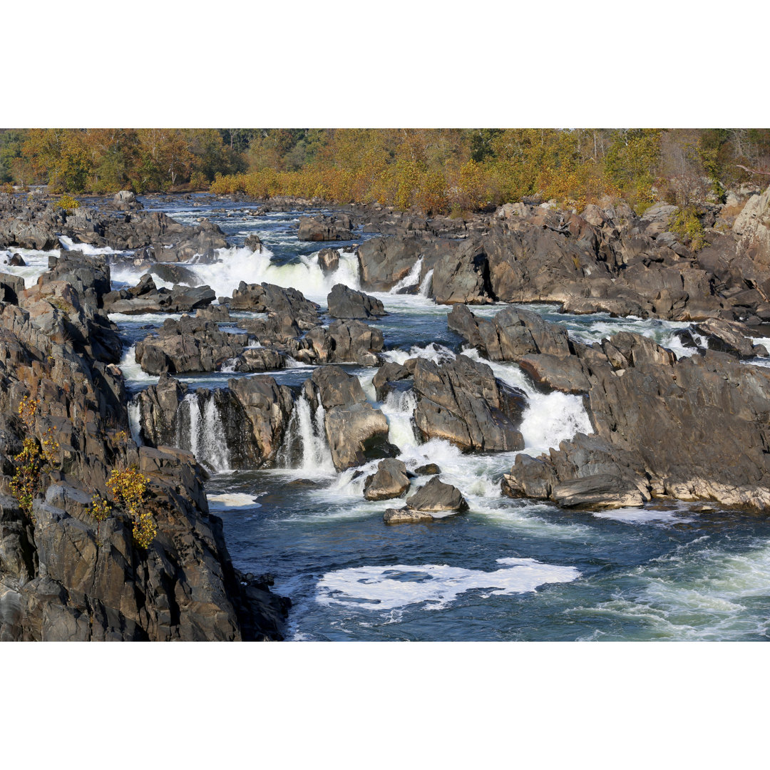 Great Falls On Potomac River In Virginia Near DC von TexPhoto - Druck ohne Rahmen auf Leinwand