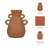 Kenshin Handcrafted 12" H Terracotta Table Vase-89110023