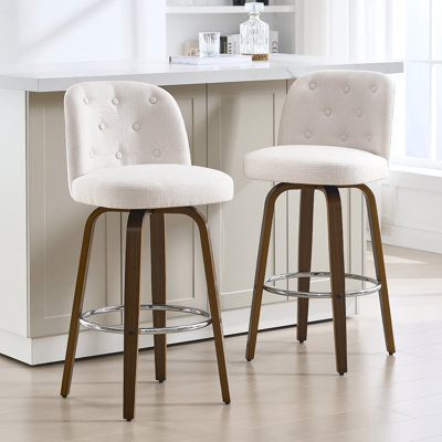 Tabouret de bar et de comptoir pivotant rembourré