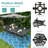 Meetwarm 9-Piece Outdoor Patio Dining Set For 8, All Weather Cast Aluminum Patio Funiture Table And Chairs Set- 94.5" Rectangular Table With 2" Umbrella Hole And 8 Chairs For Garden, Dark Bronze