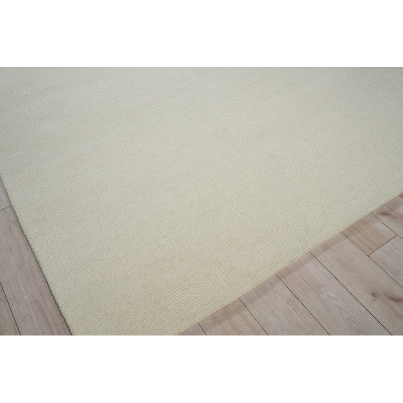 Benton Hand Tufted New Zealand Wool Beige/Ivory Area Rug, 10'X14'