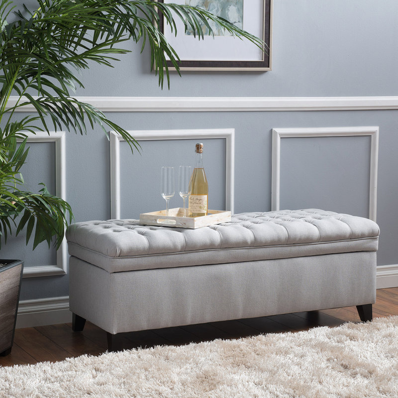 Repose-pieds avec rangement, banc pour chambre ou entrée