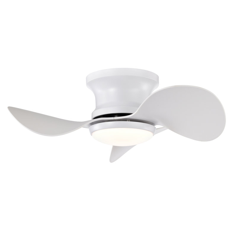 Ventilateur de plafond lumineux blanc Niamh