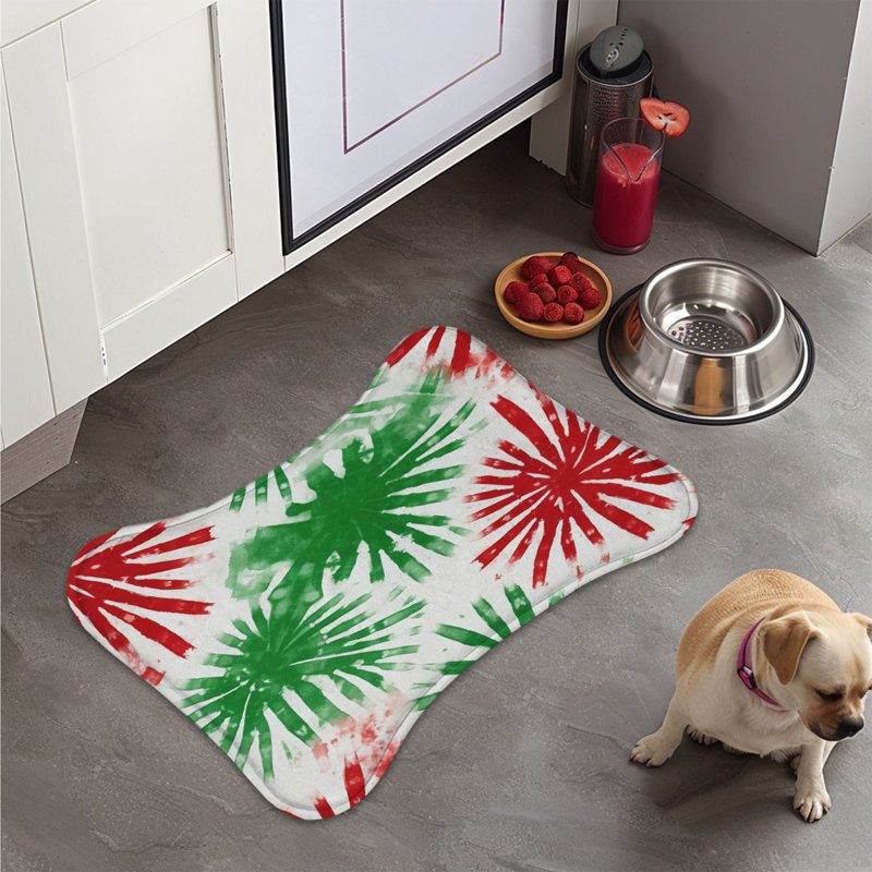 Christmas Spirals - Tapis d'alimentation en os 1 pièce, Petit (14 po)