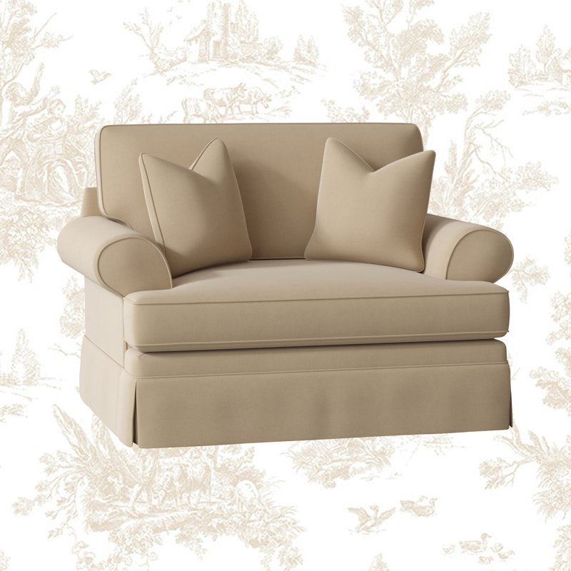 Fauteuil Brookner, Bayou, toile de pierre