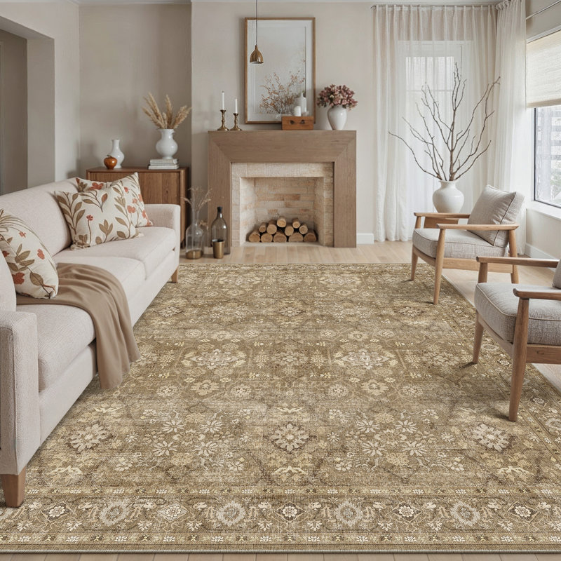 Tapis tissé vintage Havenly, Rectangle 5 pi x 7 pi