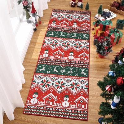 Geometric Washable Area Rug