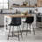 Aobh Modern Urban Faux Leather Counter Stool with Metal X Base-127469532