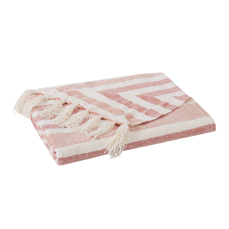 Cantrall Hand Woven Throw Blanket, Natural
