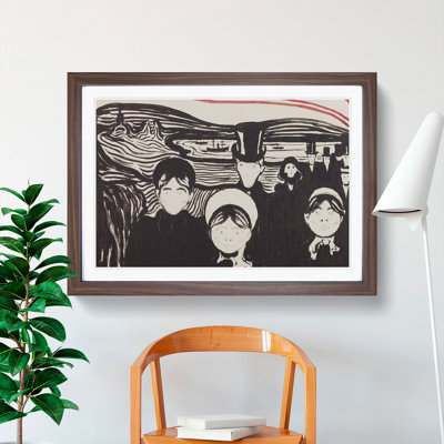 Angst by Edvard Munch - Picture Frame Graphic Art