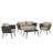 Reign Wicker 4 - Person Patio Conversation Set with Cushions