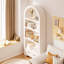 Vitrines en bois manufacturé beige
