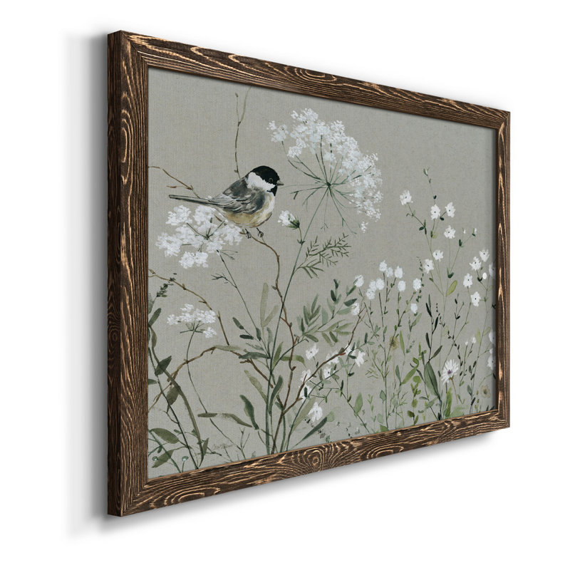 Bouquet de Grace Meadow I - peinture sur toile encadrée, H 20 po x l 17 po x P 1,5 po, Noyer