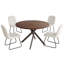 Table de salle à manger de cuisine moderne 45,3 "l avec chaise de salle à manger h 32,8"-518643850